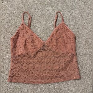 Forever 21 Lace Bralette in Soft Pink